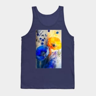 Bright poppies in watercolour Tank Top